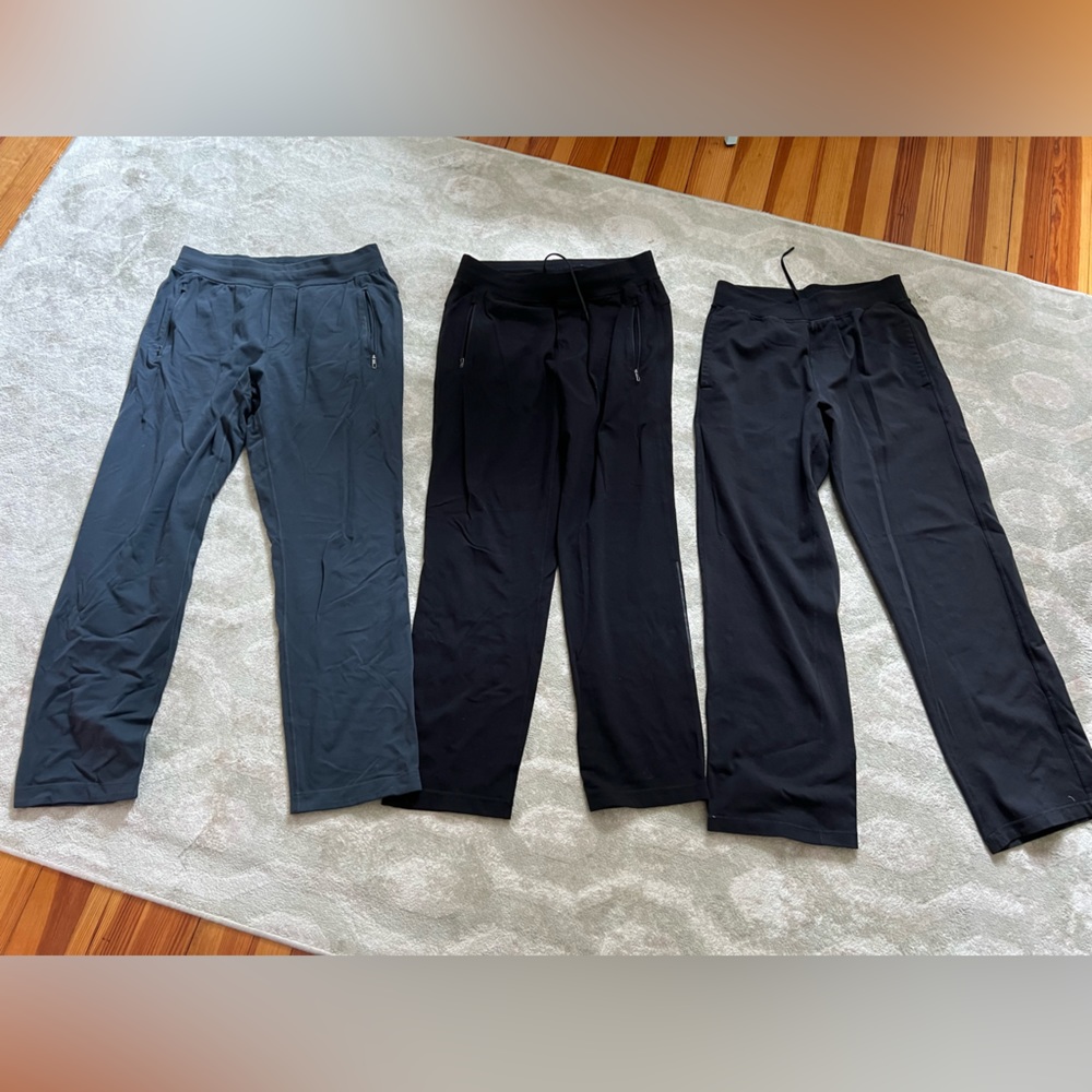 Three pairs men’s lululemon pants